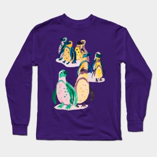 Pretentious Party Penguins Long Sleeve T-Shirt